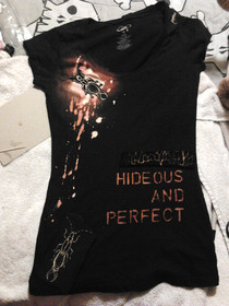 "Hideous & Perfect" Bleached Deconstructed Shirt