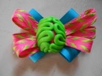 Zombie Brain Hair Bows