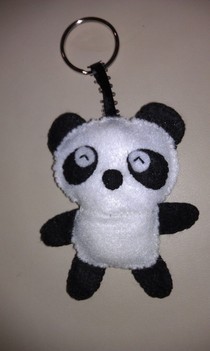 Felt Panda Key Chain