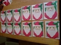 Custom Santa Paper Cut Christmas Cards