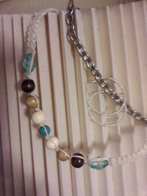Beachy Hemp Necklace And Hoop Earrings