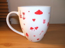 Scandinavian Pattern Painted Mug