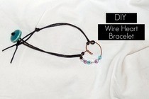 Wire Heart Bracelet