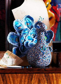 Liberty Peacock Pincushion