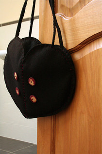 Cute As A Button Heart Bag