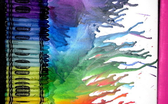 Melted Crayon Art