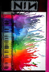 Melted Crayon Art