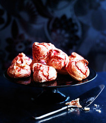 Raspberry Meringues