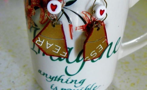 Recycled Cd Earrings