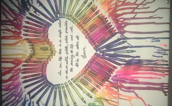 Melted Crayon Art