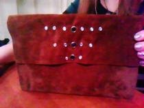 Studded Suede Pouch
