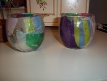 Tissue Paper Candles