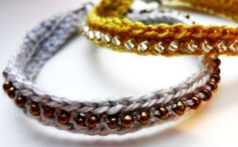 Crochet Seed Bead Bracelet