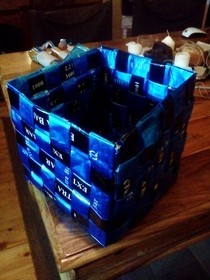 Recycle Coffee Bags To Basket....