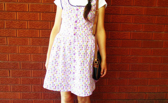 Purple Flower Dress