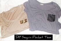 Sequin Pocket Tees