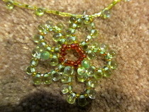 Beaded Flower Necklace