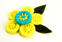 Dorset Button Brooch