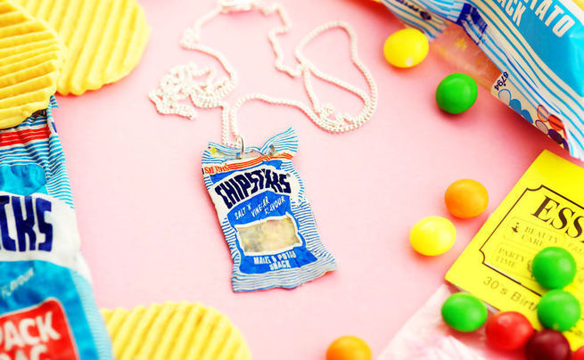 Crisp Packet Necklace