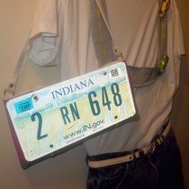 License Plate Purse