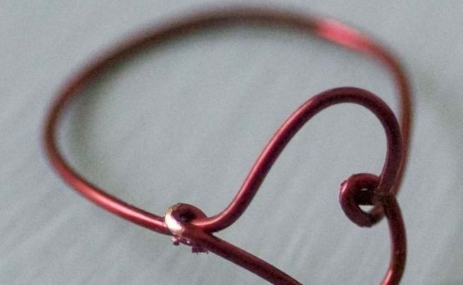 Wire Heart Finger Ring Diy