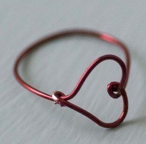 Wire Heart Finger Ring Diy