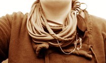 Old T Shirt = New Scarf