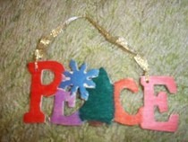 Christmas Peace Decoration