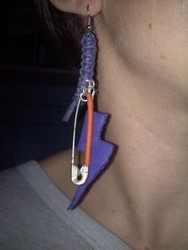 Fimo Lightning Bolt Earrings