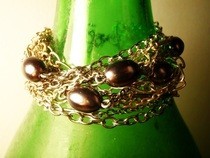 Chains And Pearls Bracelet