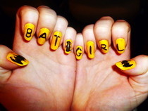 Batgirl Nails