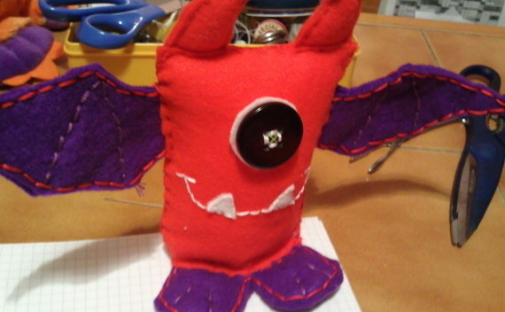 Bat Purple And Orange
