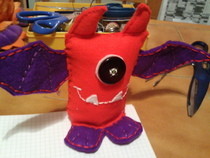 Bat Purple And Orange