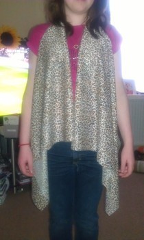 Leopard Print No Sew Waistcoat.