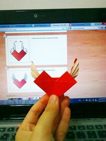Message Heart With Wings