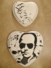 Hunter S. Thompson Stencil Painting
