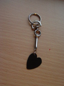 Valentines' Heart Shaped Guitar Plectrum Keyring