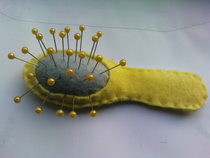 Hairbrush Pincushion