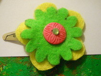 Felt Flower Hair Clip