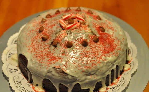 Christmas Gingerbread Wonderland Cake =D