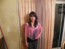 Shredded T Shirt Scarf/ Shawl