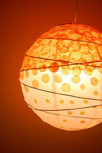 Diy Dotted Tissue Paper Lantern
