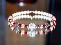 Valentines Inspired Pearl Bracelet