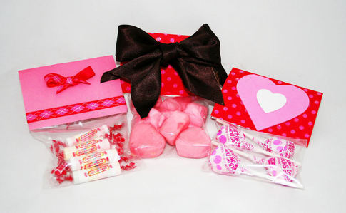 Valentine's Day Candy Cellophane Treat Bags
