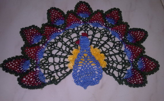 Peacock Doily