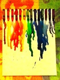 Melted Crayon Art