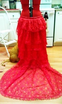 Lace Bustle Skirt
