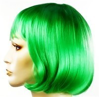Green To Blue Dye Synthetic Wig