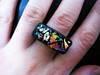 Iridescent Cd Modern Clay Ring