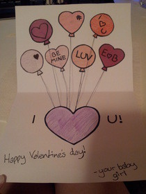 Balloons Valentine's Card